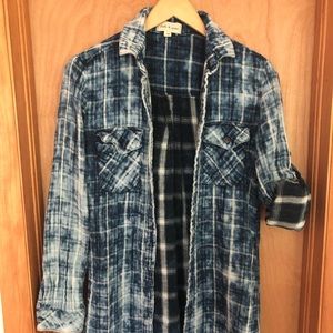 Cloth & Stone Long Sleeved Plaid shirt/jacket